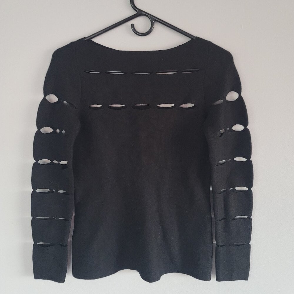 Bailey Black Peekaboo Top Size S